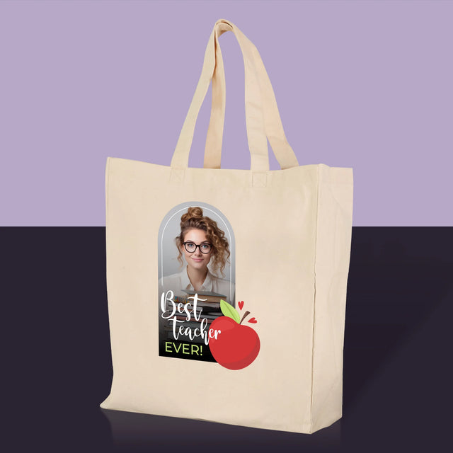 Fotó És Felirat: Best Teacher Ever - Vászontáska