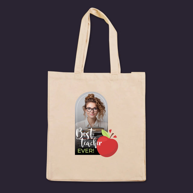Fotó És Felirat: Best Teacher Ever - Vászontáska