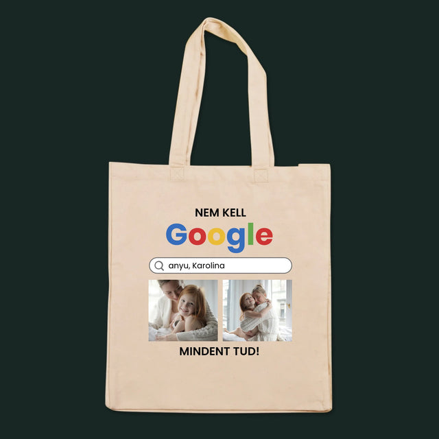 Fotókollázs: Nincs Szükségem A Google-Ra - Vászontáska