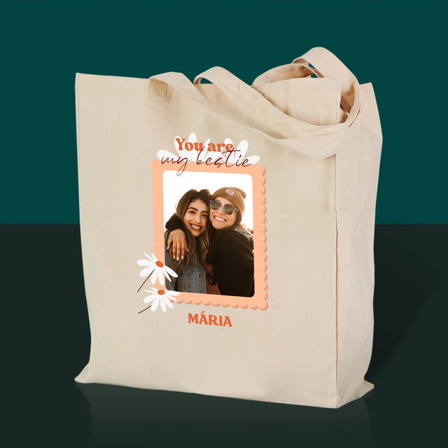 Fotókollázs: Besties Képek - Vászontáska