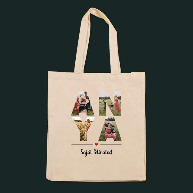 Szó Fotókból: Anya Kollázs A Képeidből - Vászontáska