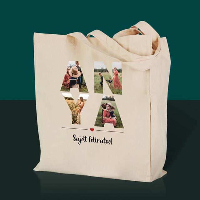 Szó Fotókból: Anya Kollázs A Képeidből - Vászontáska