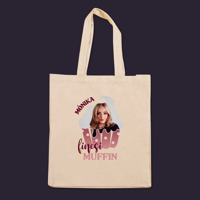 Fotó És Felirat: Fincsi Muffin - Vászontáska