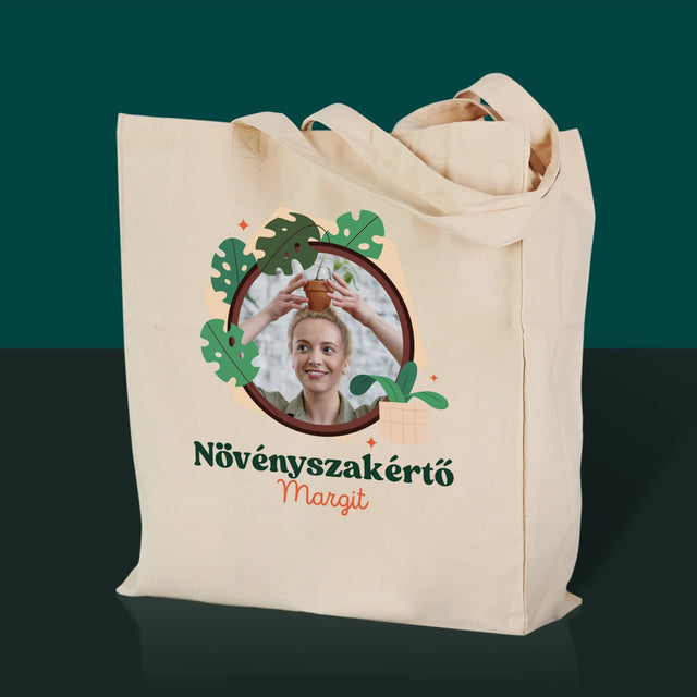 Fotó És Felirat: Növényszakértő - Vászontáska