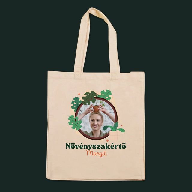 Fotó És Felirat: Növényszakértő - Vászontáska