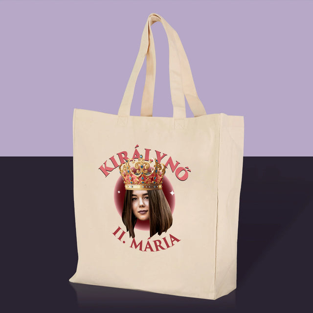 Fotó És Felirat: Királynő - Vászontáska