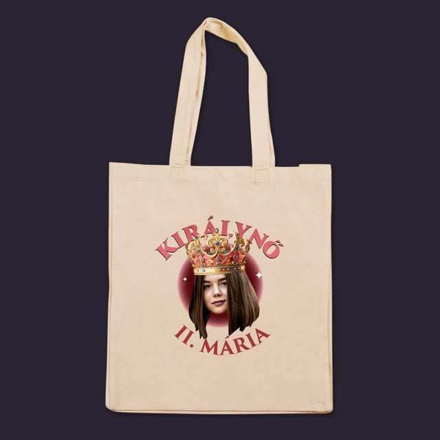 Fotó És Felirat: Királynő - Vászontáska