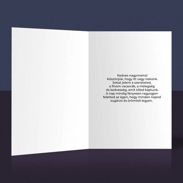 Fotókollázs: Nagymama Jellemzői - Üdvözlőlap