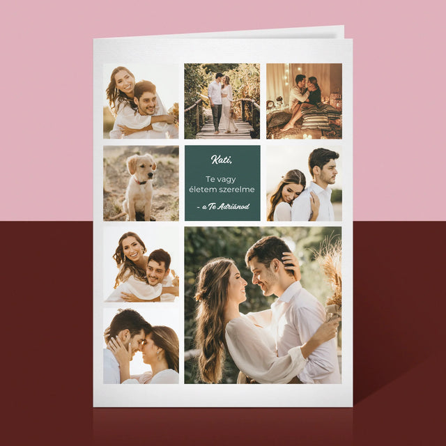 Fotókollázs: Szerelmi Kollázs - Üdvözlőlap