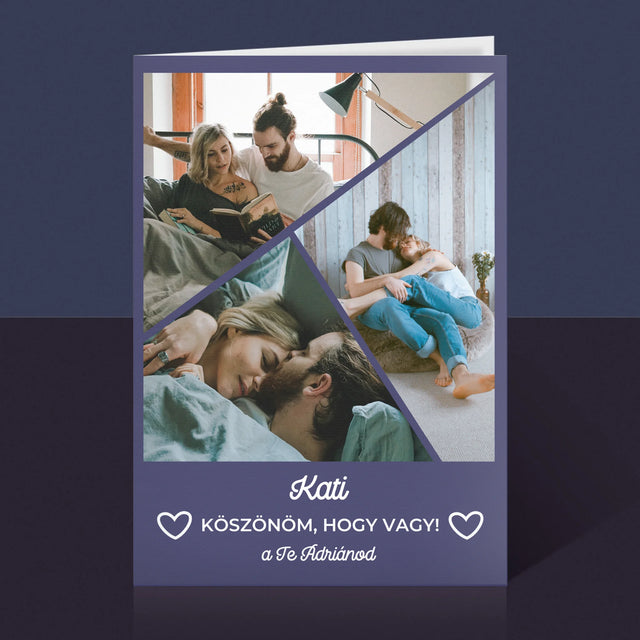 Fotókollázs: Köszönöm, Hogy Vagy - Üdvözlőlap