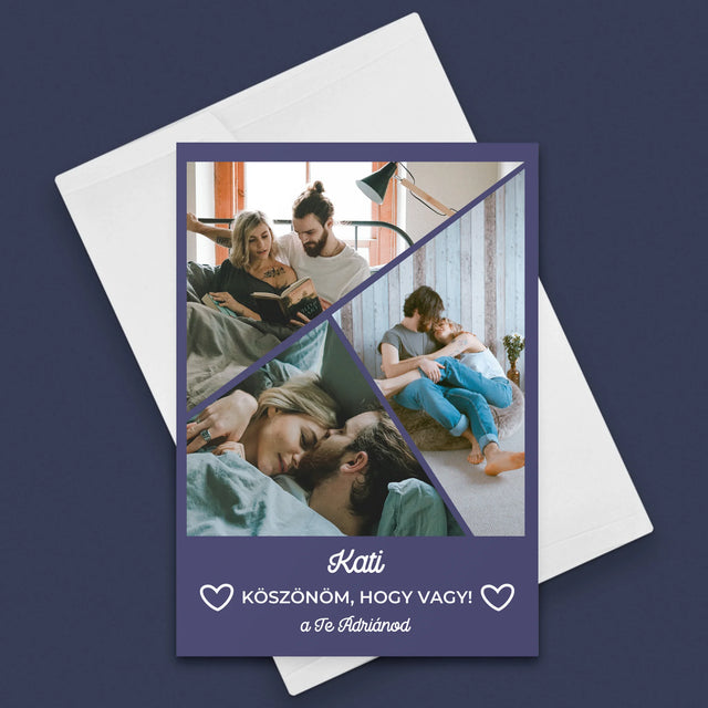 Fotókollázs: Köszönöm, Hogy Vagy - Üdvözlőlap