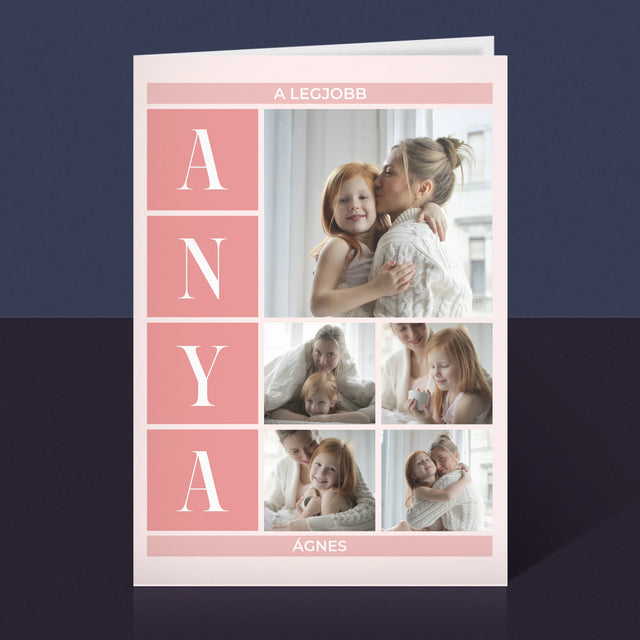 Fotókollázs: A Legjobb Anya Kollázs - Üdvözlőlap