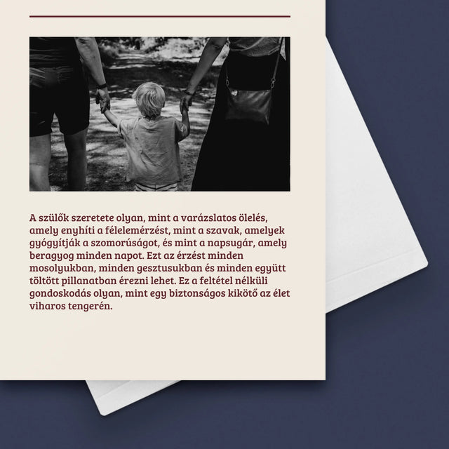 Fotó És Felirat: Szülők Szeretete - Üdvözlőlap