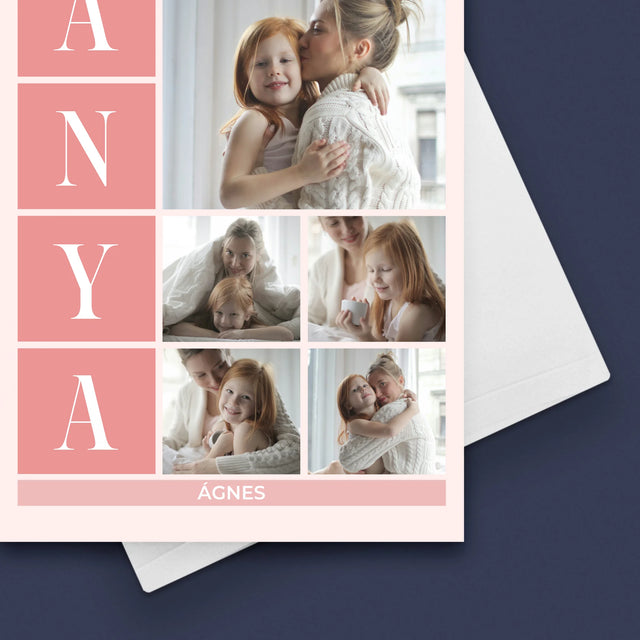 Fotókollázs: A Legjobb Anya Kollázs - Üdvözlőlap