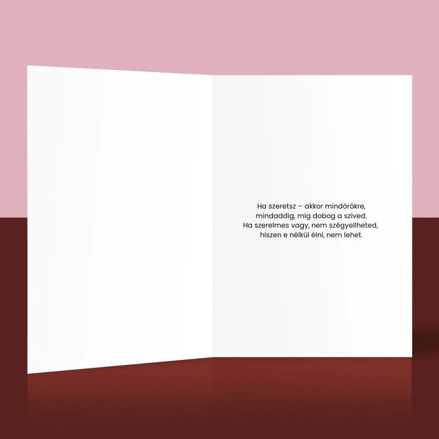 Szó Fotókból: Love A Fényképeidből - Üdvözlőlap