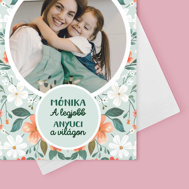 Fotó És Felirat: A Legjobb Anyuci, Virágok - Üdvözlőlap