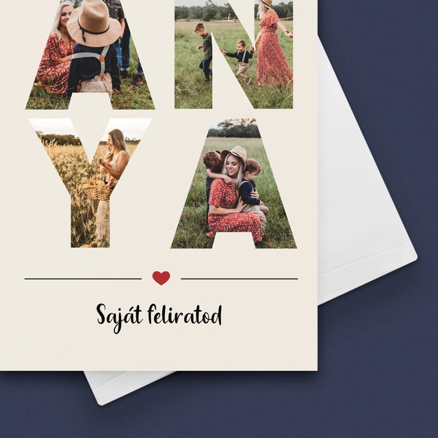 Szó Fotókból: Anya Kollázs A Képeidből - Üdvözlőlap