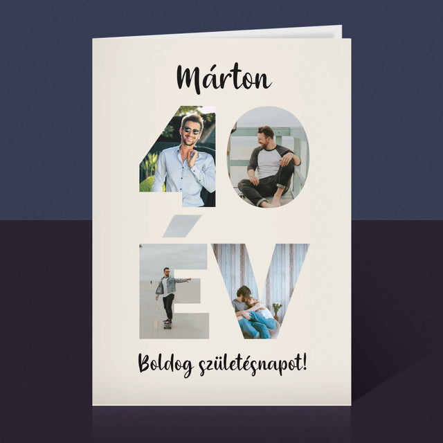 Szó Fotókból: 40 Év A Képeidből - Üdvözlőlap