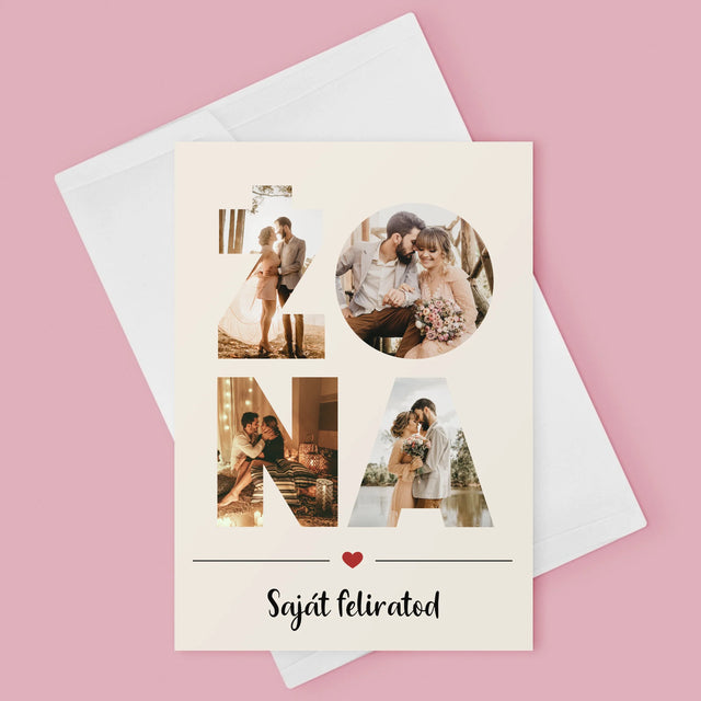 Szó Fotókból: Feleség Fotókból - Üdvözlőlap