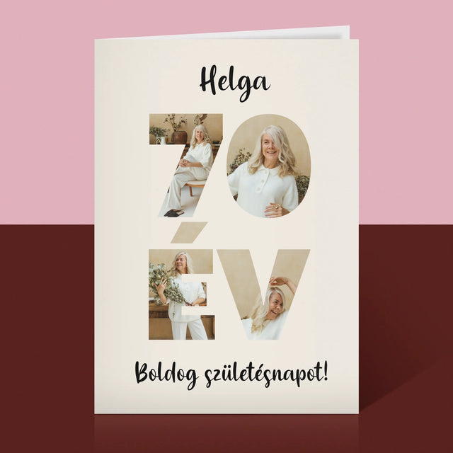 Szó Fotókból: 70 Év A Képeidből - Üdvözlőlap