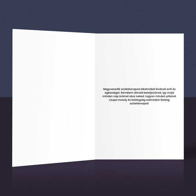 Szó Fotókból: 40 Év A Képeidből - Üdvözlőlap