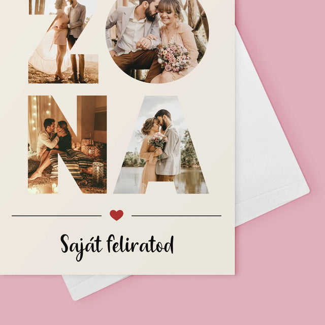 Szó Fotókból: Feleség Fotókból - Üdvözlőlap