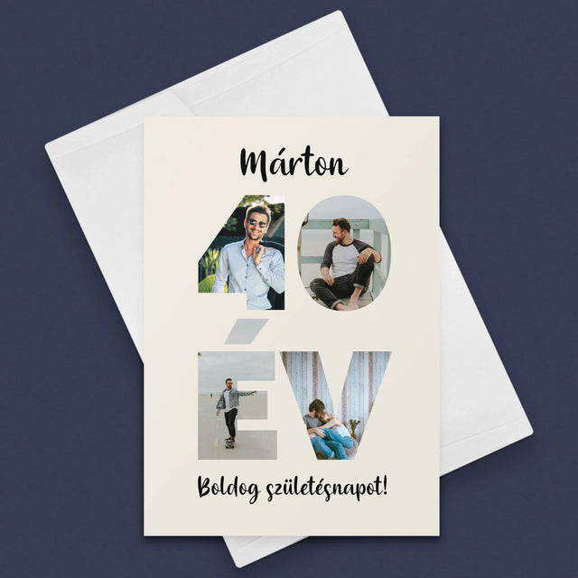 Szó Fotókból: 40 Év A Képeidből - Üdvözlőlap