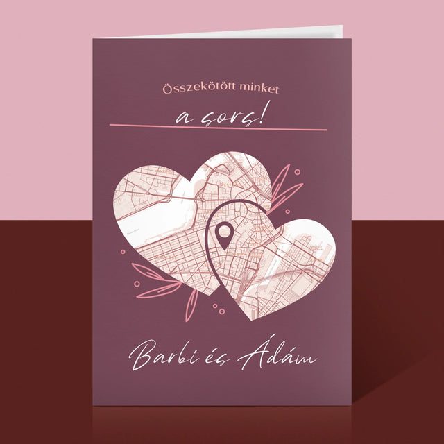 Városi Térkép: Várostérkép: A Sors - Üdvözlőlap