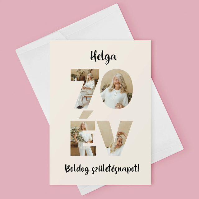 Szó Fotókból: 70 Év A Képeidből - Üdvözlőlap