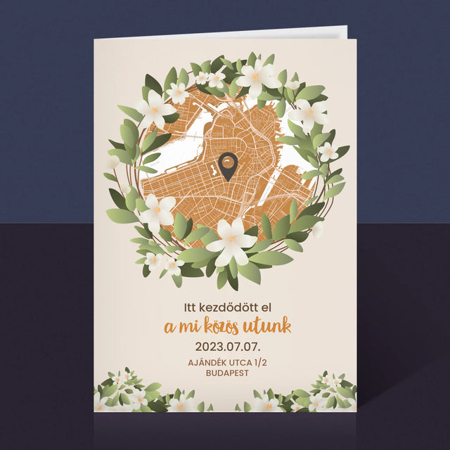 Városi Térkép: Várostérkép: Egy Közös Út Kezdete - Üdvözlőlap