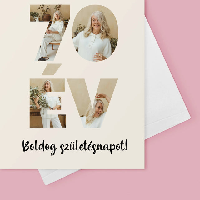 Szó Fotókból: 70 Év A Képeidből - Üdvözlőlap