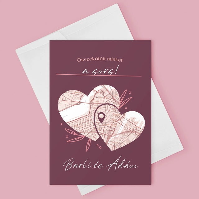 Városi Térkép: Várostérkép: A Sors - Üdvözlőlap