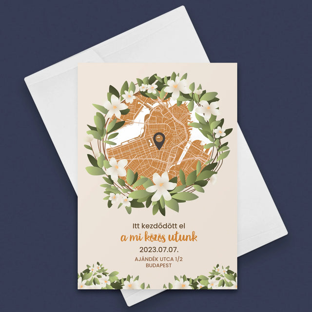 Városi Térkép: Várostérkép: Egy Közös Út Kezdete - Üdvözlőlap