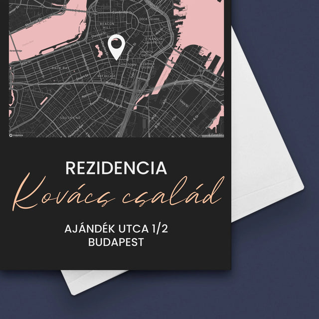 Városi Térkép: Várostérkép: Rezidencia - Üdvözlőlap