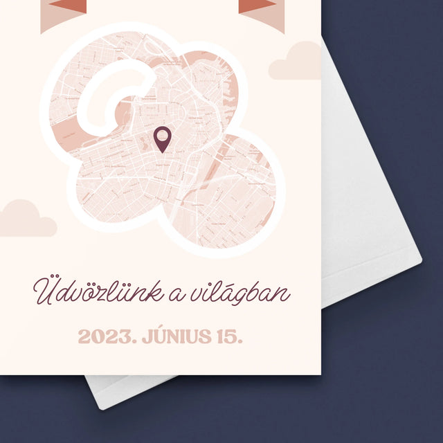 Városi Térkép: Várostárkép: Üdvözlünk A Világban - Üdvözlőlap