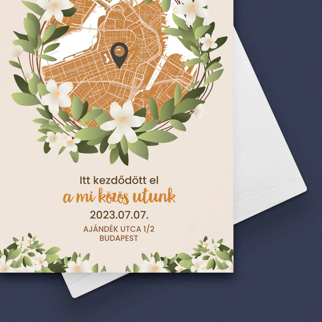 Városi Térkép: Várostérkép: Egy Közös Út Kezdete - Üdvözlőlap