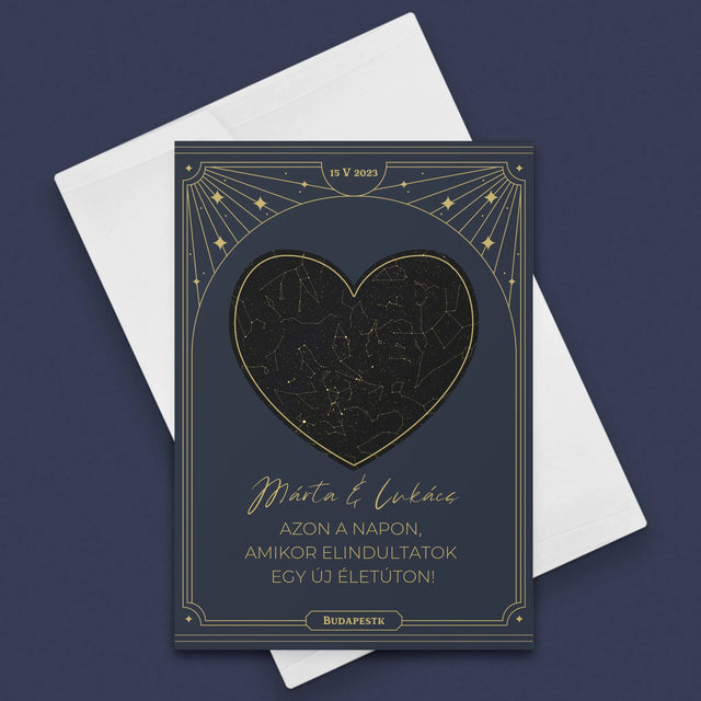 Csillagtérkép: Csillagtérkép: Egy Új Életút - Üdvözlőlap