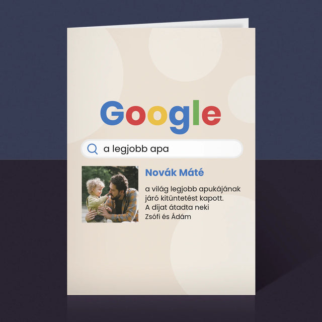 Fotó És Felirat: Legjobb Apa Google Keresés - Üdvözlőlap
