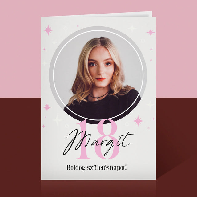 Fotó És Felirat: 18 Csillagok - Üdvözlőlap