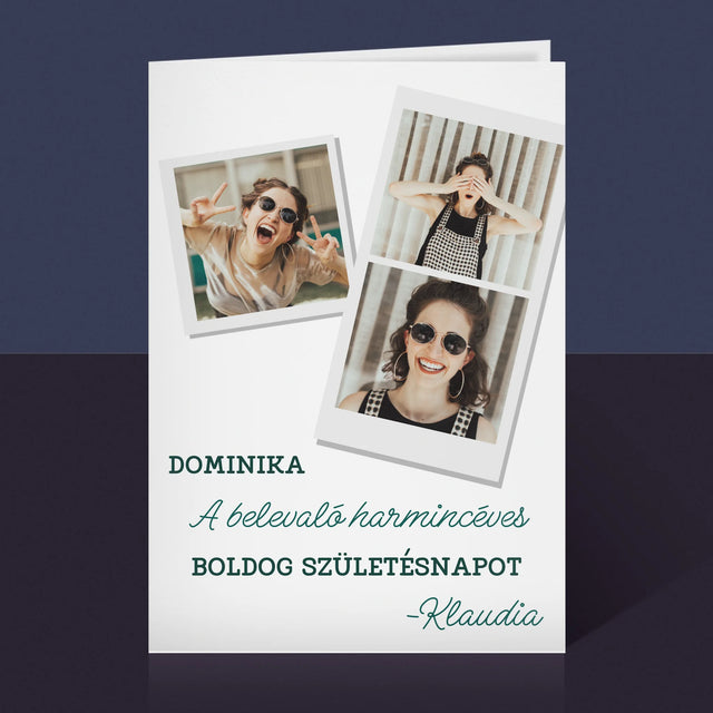 Fotókollázs: A Belevaló Harmincéves - Üdvözlőlap