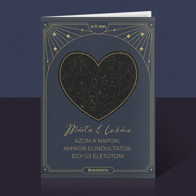 Csillagtérkép: Csillagtérkép: Egy Új Életút - Üdvözlőlap