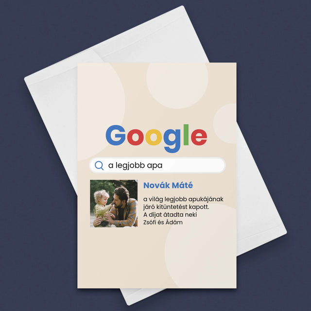 Fotó És Felirat: Legjobb Apa Google Keresés - Üdvözlőlap