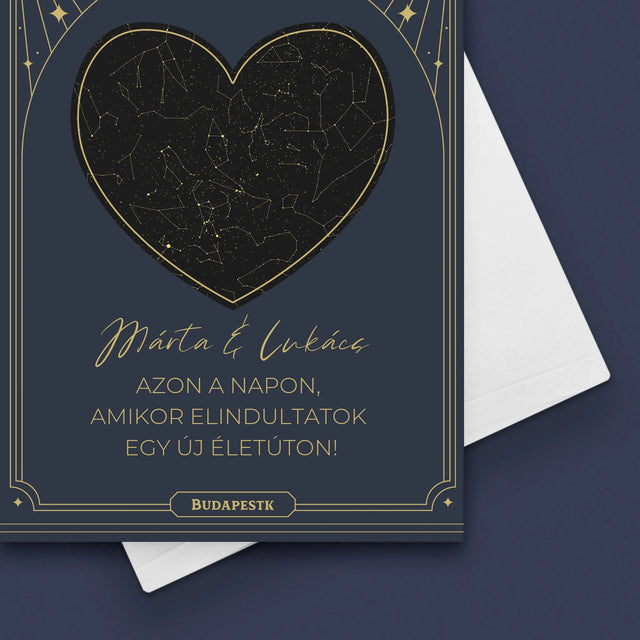 Csillagtérkép: Csillagtérkép: Egy Új Életút - Üdvözlőlap