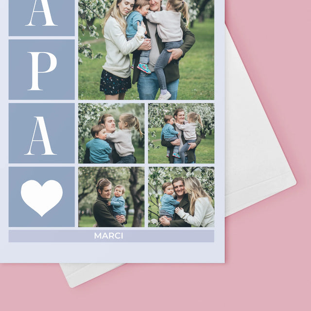 Fotókollázs: Legjobb Apa Kollázs - Üdvözlőlap