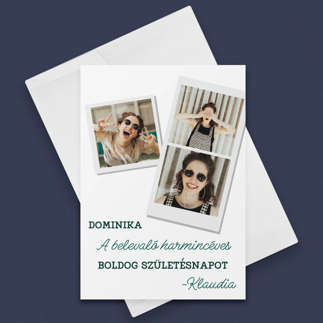 Fotókollázs: A Belevaló Harmincéves - Üdvözlőlap