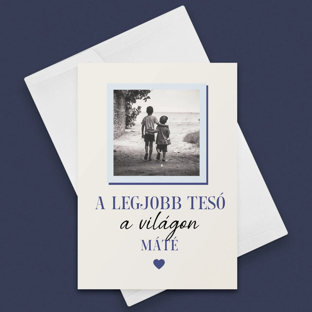 Fotókollázs: A Legjobb Fiútestvér A Világon - Üdvözlőlap