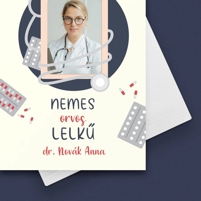 Fotó És Felirat: Nemes Lelkű Orvos - Üdvözlőlap