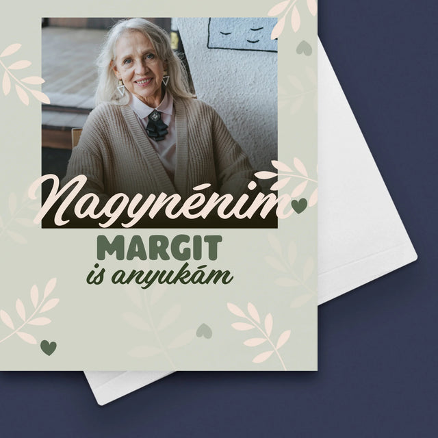 Fotókollázs: A Nagynénim Is Anyukám - Üdvözlőlap