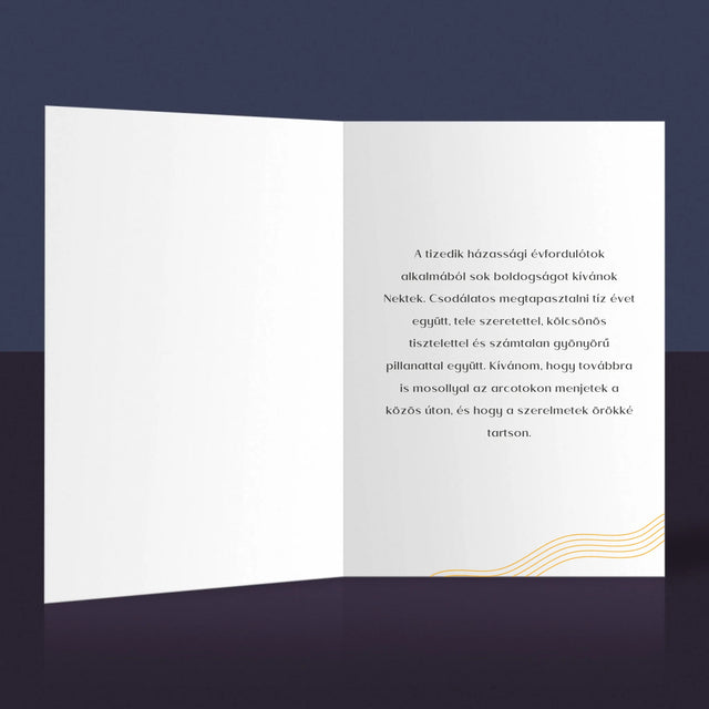 Fotó És Felirat: 10. Évforduló - Üdvözlőlap