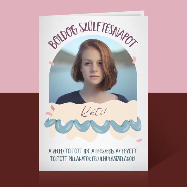 Fotó És Felirat: Születésnap - Üdvözlőlap